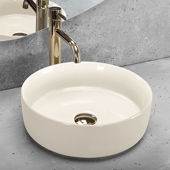 Furniture Washbasin Rea SAMI ECRU SHINY