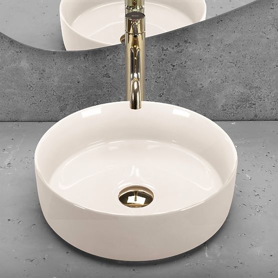 Furniture Washbasin Rea SAMI ECRU SHINY