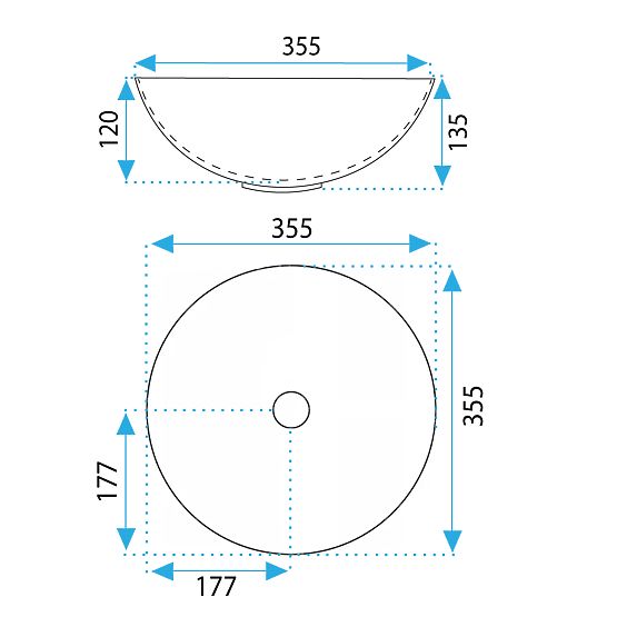 Furniture Washbasin REA STELLA Aiax Shiny