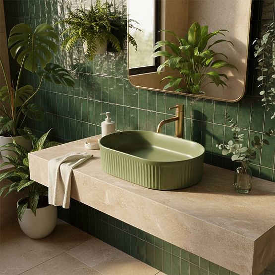 Furniture Washbasin Rea Vanda Pistachio Matt