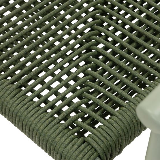 Garden Chair Piretto, Technorattan, Aluminum, Sage