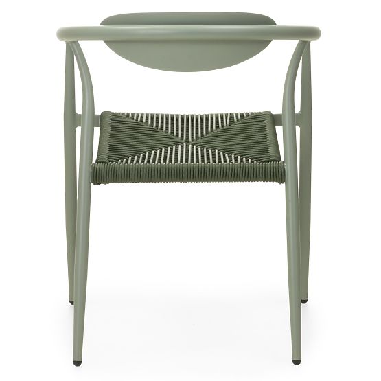 Garden Chair Piretto, Technorattan, Aluminum, Sage
