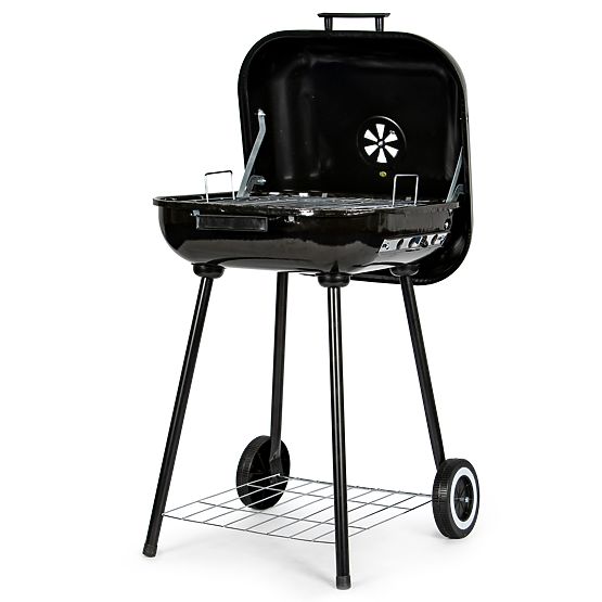 Garden Grill with Hinged Lid + Wheels