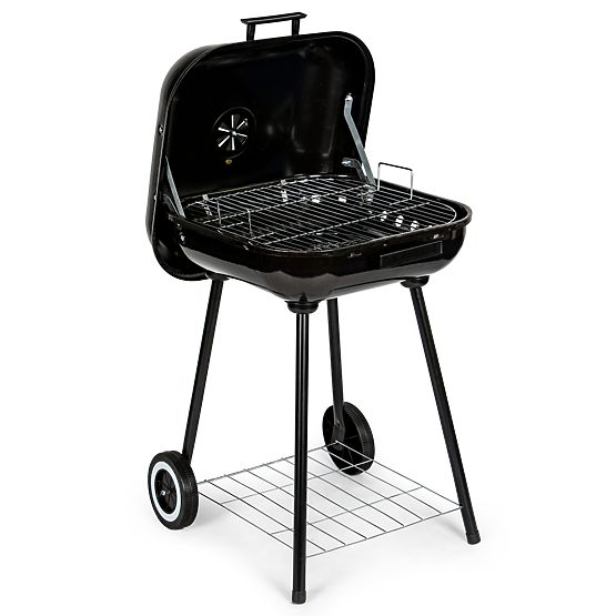Garden Grill with Hinged Lid + Wheels