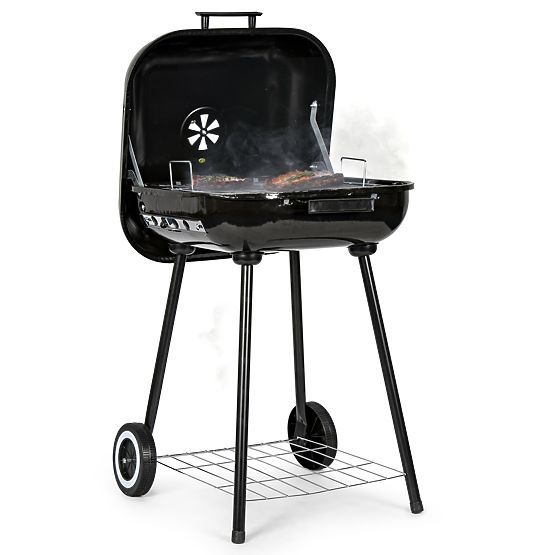 Garden Grill with Hinged Lid + Wheels