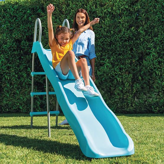 Garden Slide for Children 244 cm Large Steel Plastic INTEX 44107