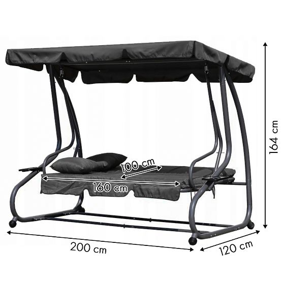 Garden swing Swing - gray
