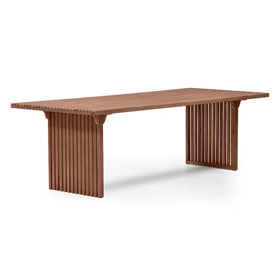 Garden Table Familis ll, 240 cm, Eucalyptus Wood FSC, Dark Brown