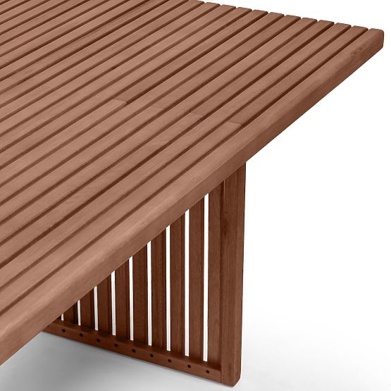 Garden Table Familis ll, 240 cm, Eucalyptus Wood FSC, Dark Brown