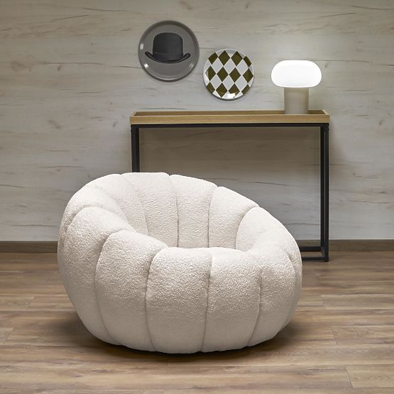 GASPAR Cream Relaxation Armchair (1p=1 piece)