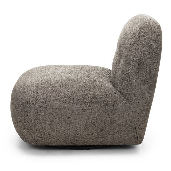 Giorgia Relaxation Chair with Swivel Base, Brown-Grey