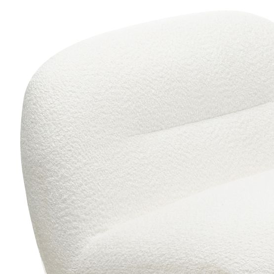 Giorgia Relaxation Chair with Swivel Base, Cream, Boucle