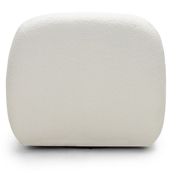 Giorgia Relaxation Chair with Swivel Base, Cream, Boucle