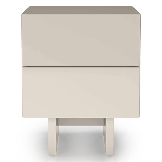 Glim Nightstand, Cashmere, Glossy