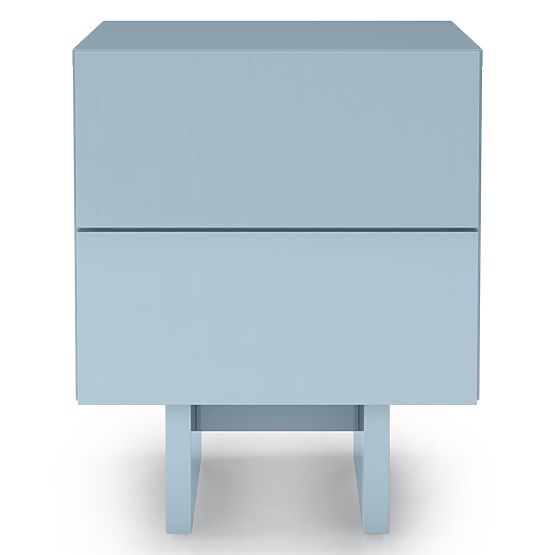 Glim Nightstand, Smoky Blue, Glossy