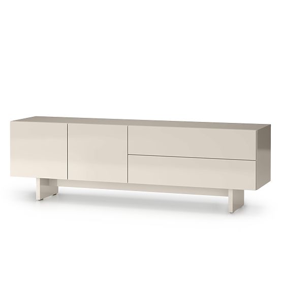 Glim TV Cabinet, Cashmere, Glossy