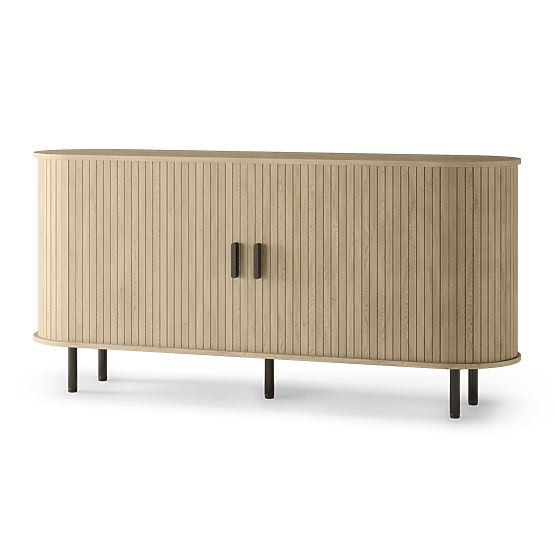 Gliss Dresser, Rounded, Slats, Light Oak