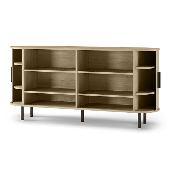Gliss Dresser, Rounded, Slats, Light Oak