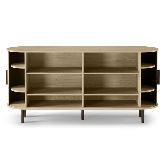 Gliss Dresser, Rounded, Slats, Light Oak