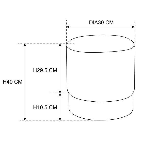 GOLDEN BOTTLE GREEN POUF