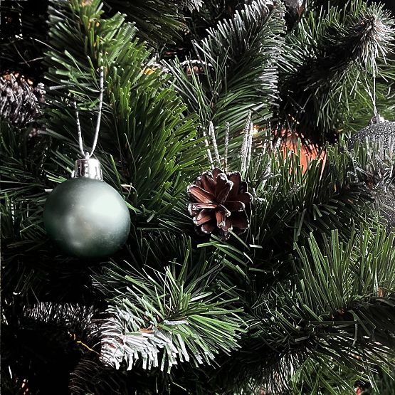 GREEN CHRISTMAS BALLS 34 PCS SYSD1688-027