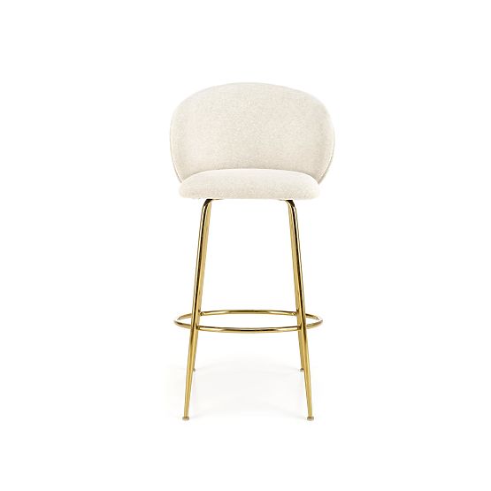 H116 Cream/Gold Bar Stool (1p=2pcs)