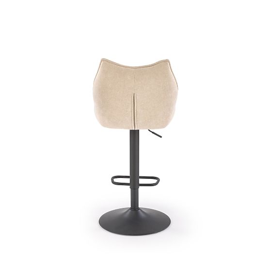 H122 Bar Stool Legs - Black, Seat - Beige (1p=2pcs)