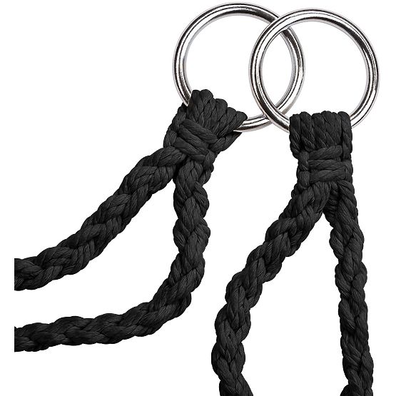 Hanging Boho Chair with Cushion Black 490129A