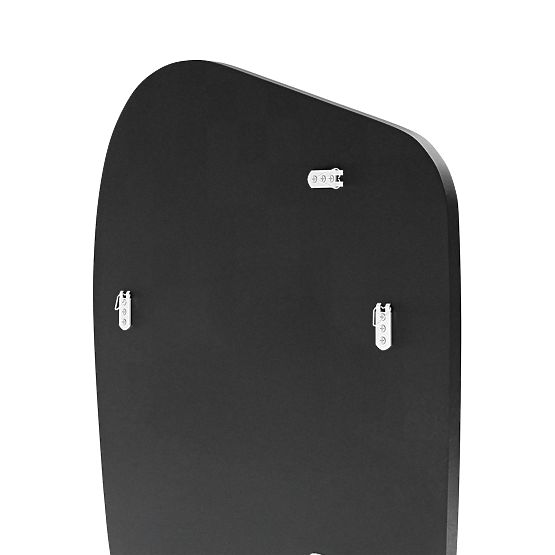 Hanging Mirror in Black Frame Frivatti, 60x100 cm, Irregular Shape