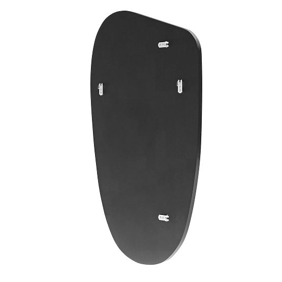 Hanging Mirror in Black Frame Frivatti, 60x100 cm, Irregular Shape