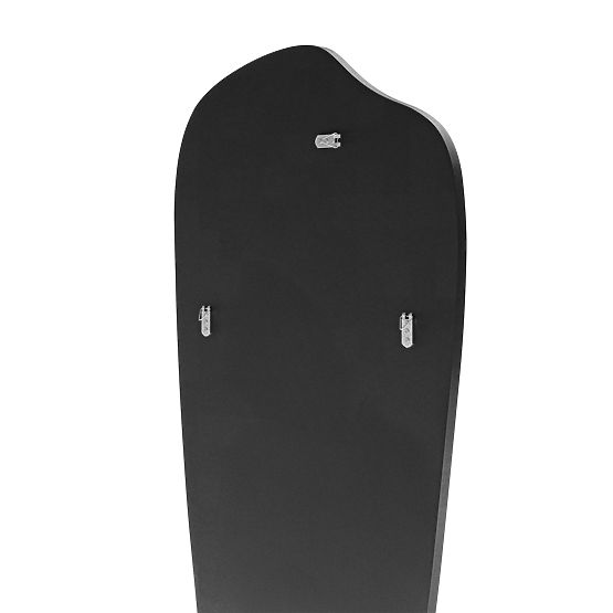 Hanging Mirror in Black Frame Frivatti, 60x140 cm, Irregular Shape
