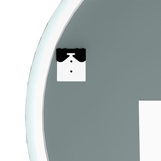 Hanging Mirror with LED Lighting Andrea 80 cm, Round, Anti-Fog