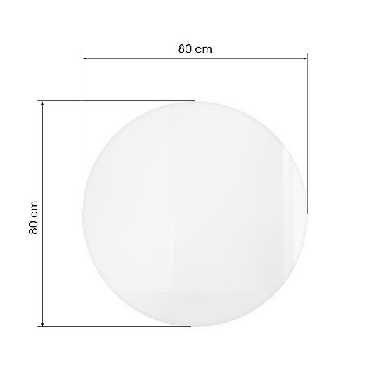 Hanging Mirror with LED Lighting Andrea 80 cm, Round, Anti-Fog