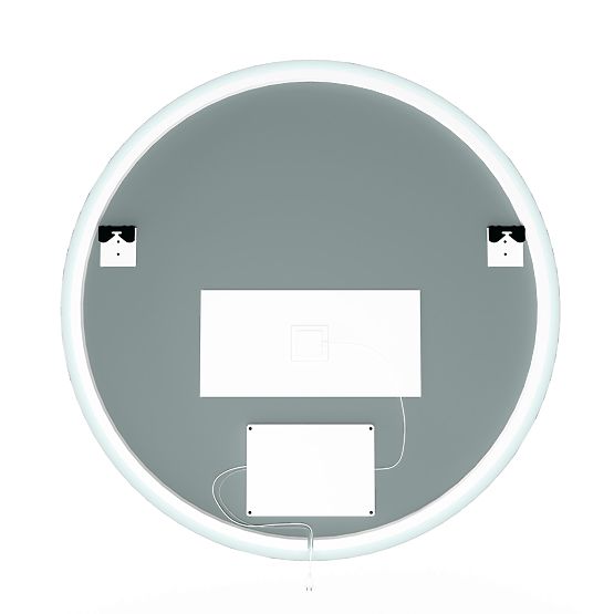 Hanging Mirror with LED Lighting Andrea 80 cm, Round, Anti-Fog