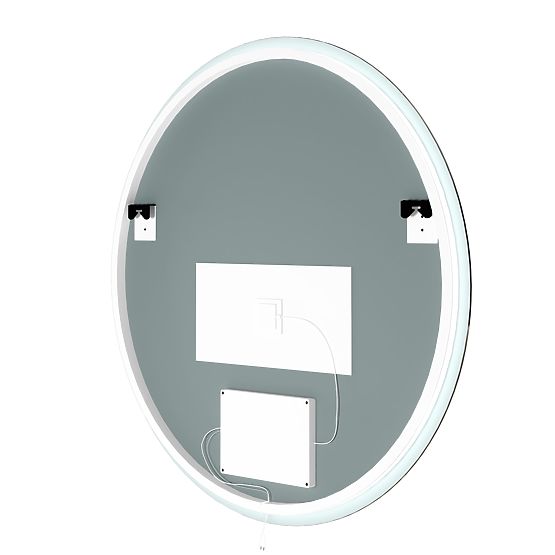 Hanging Mirror with LED Lighting Andrea 80 cm, Round, Anti-Fog