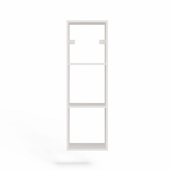 Hanging Shelf COBI 1X3 - Modern Wall Shelf 3 Compartments Matte White