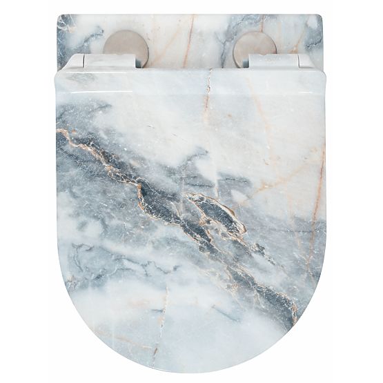 Hanging Toilet Bowl Carlos Slim Rimless Granite Shiny N