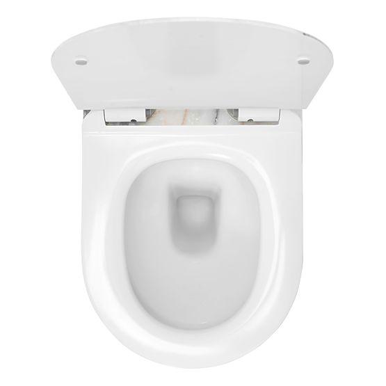 Hanging Toilet Bowl Carlos Slim Rimless Granite Shiny N