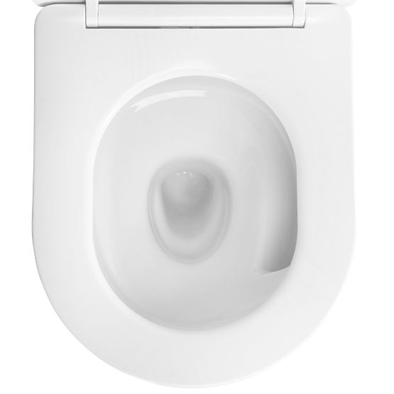 Hanging Toilet Bowl Rea Carlo Mini Tornado NF Gold White