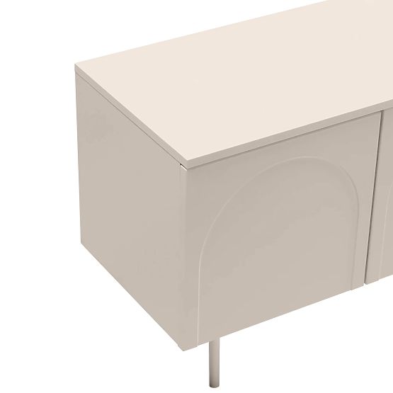 Helene Four-Door TV Cabinet, Cashmere