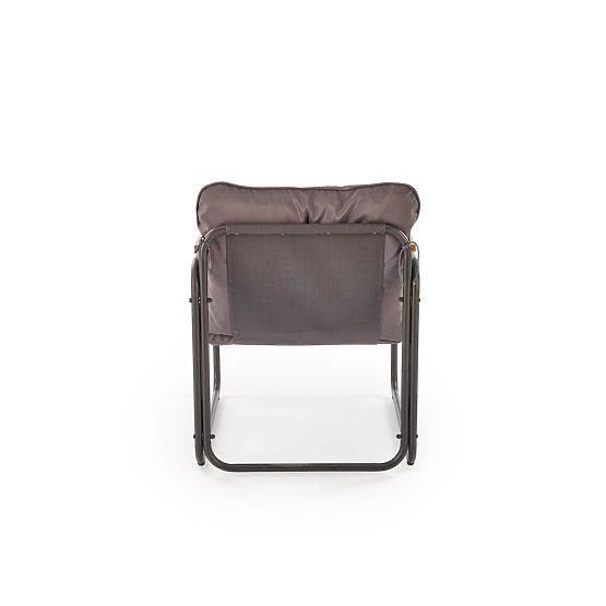 HUDSON, garden set (sofa, 2x armchair, table), gray / brown (1p=1set)