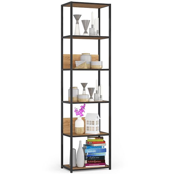 INDUSTRIAL SHELF 500 BLACK/OAK CRAFT