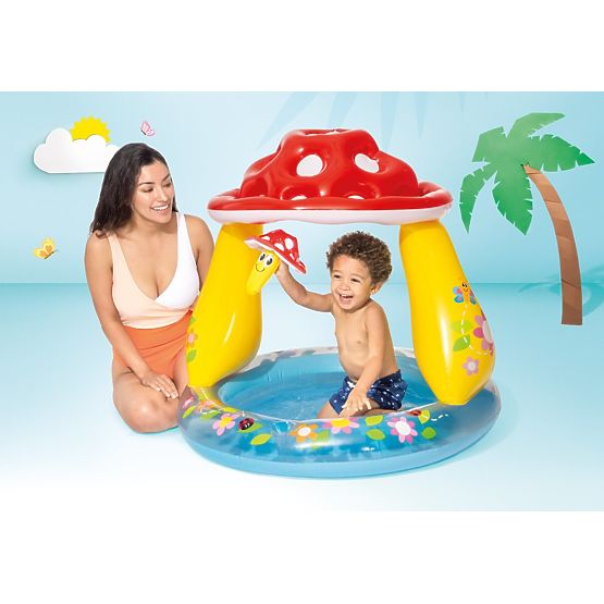 Inflatable Children's Mushroom Pool with Roof Intex 57114