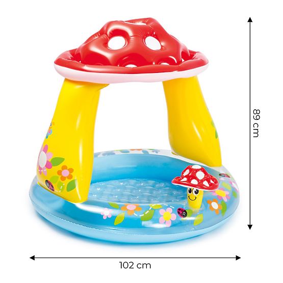 Inflatable Children's Mushroom Pool with Roof Intex 57114