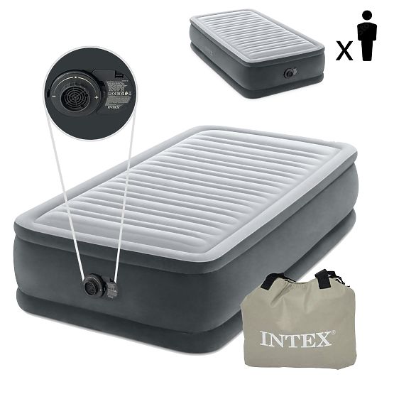 Inflatable Mattress 191x99 cm with Pump Single INTEX DELUXE 64412ND