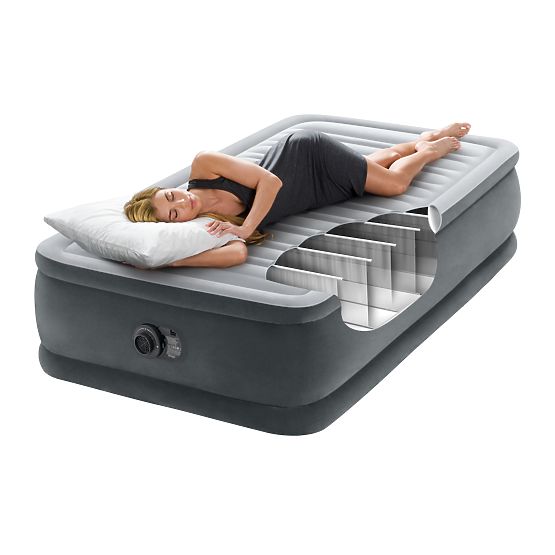 Inflatable Mattress 191x99 cm with Pump Single INTEX DELUXE 64412ND