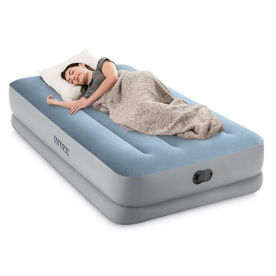 Inflatable Mattress for One Person 191x99x36 cm with Built-in Electric USB Pump Bed INTEX 641