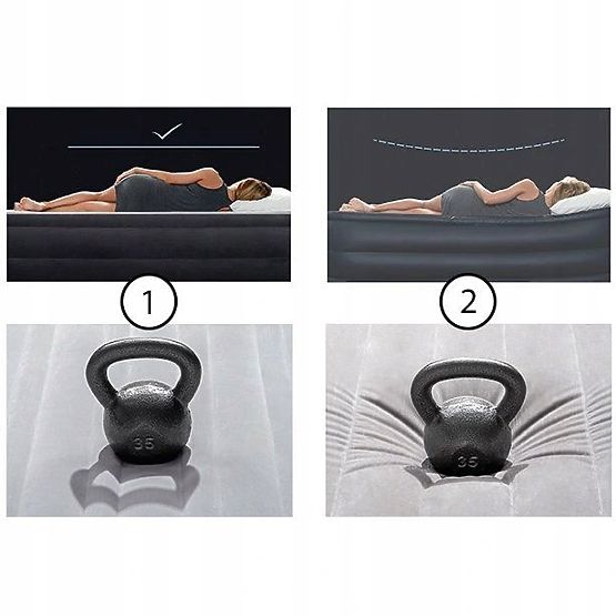 Inflatable Mattress for One Person 191x99x36 cm with Built-in Electric USB Pump Bed INTEX 641