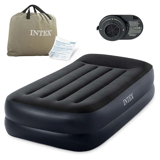 Inflatable Mattress for One Person 191x99x42 cm with Built-in Electric Pump Bed INTEX 64122