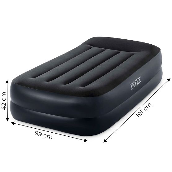 Inflatable Mattress for One Person 191x99x42 cm with Built-in Electric Pump Bed INTEX 64122
